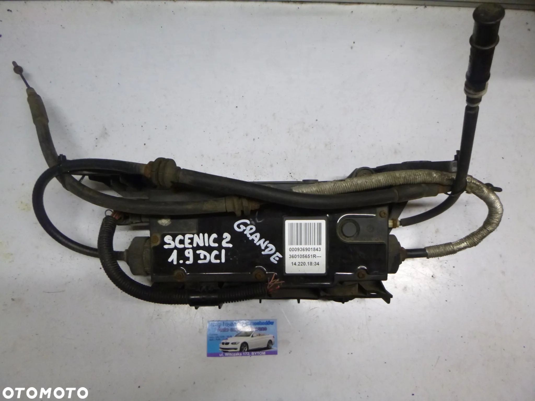 HAMULEC RĘCZNY ELEKTRYCZNY RENAULT GRAND SCENIC II 1,9 DCI  2008r  360105651R - 1