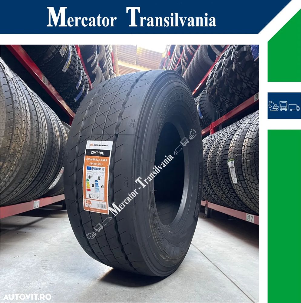 Anvelopa NOUA M+S* ATS Autostrada 385/65R22.5 Crosswind CWT10E 164K Remorca - 1