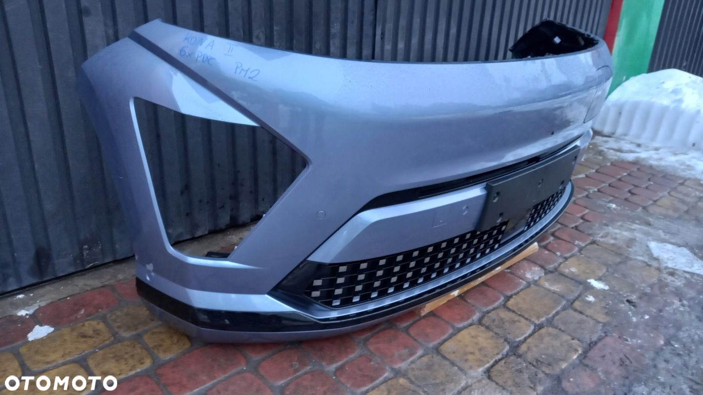 ZDERZAK PRZÓD HYUNDAI KONA ev II 6 PDC PM2 GNIAZDO KAMERA WIĄZKA KPL - 4