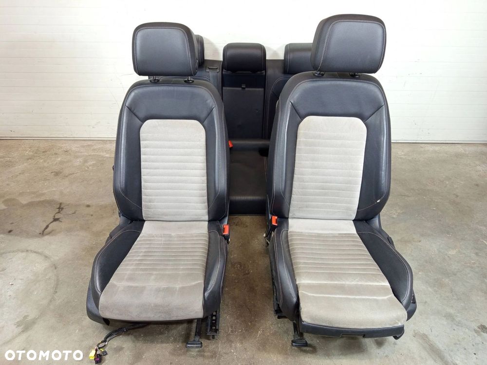 FOTELE WNĘTRZE KANAPA PÓŁSKÓRA VW PASSAT B8 KOMBI GRZANE MASAŻ EUROPA - 1
