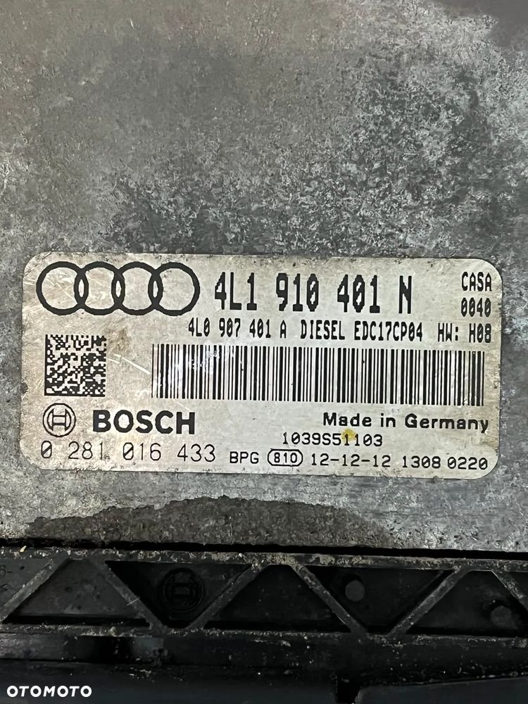 Sterownik silnika BOSCH 4L1910401N 0281016433 Audi Q7 3.0 TDI CASA - 2