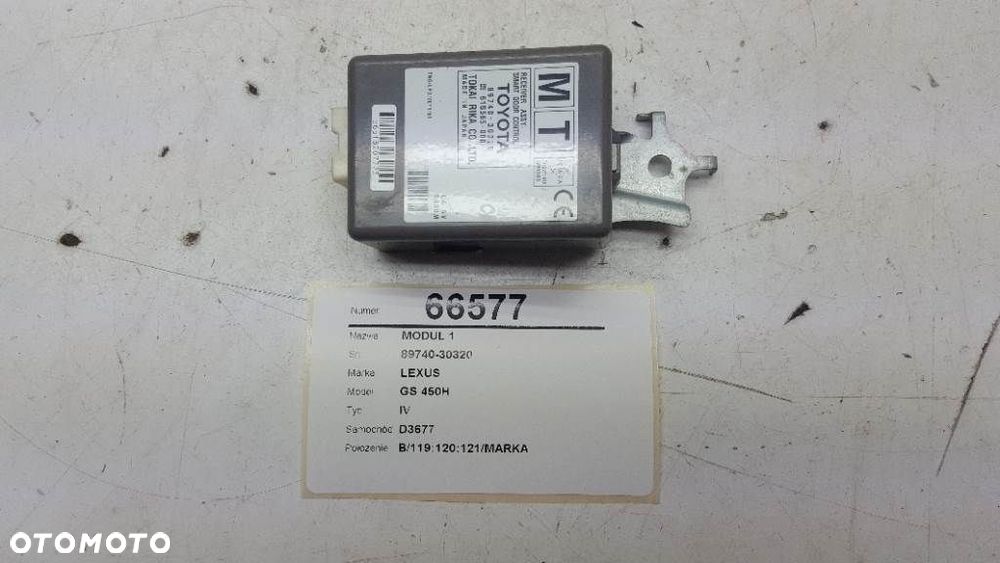 MODUŁ STEROWNIK LEXUS GS 450H IV 89740-30320 - 3