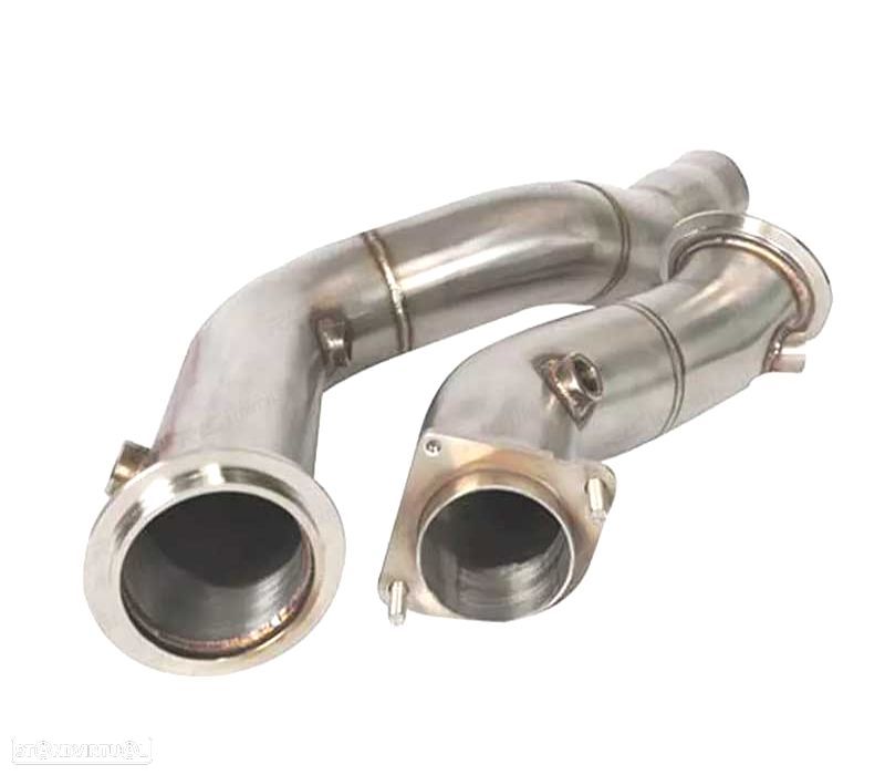 SUPRESSOR DE CATALISADOR PARA BMW SERIE 3 F80 SERIE 4 F82 S55 EM INOX - 1
