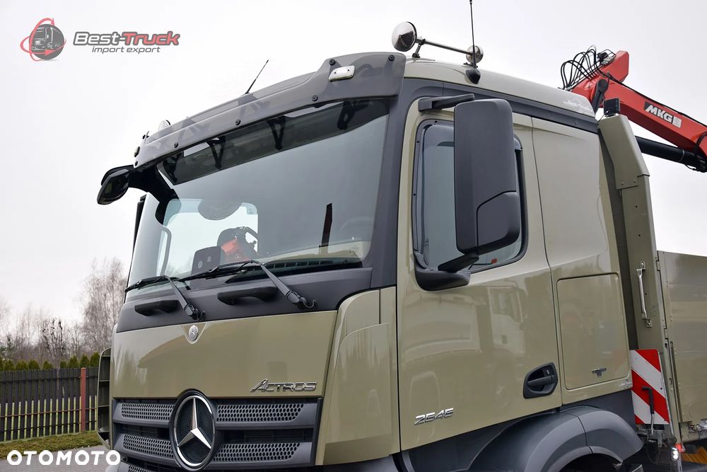 Mercedes-Benz ACTROS 2545 / 6X2 / SKRZYNIOWY 6,5 M / HDS MKG HLK 221 a2V  / STEROWANIE RADIOWE  PILOT / CAŁY NA PODUSZKACH  / OŚ SKRĘTNA / ROTATOR / CHWYTAK / - 34