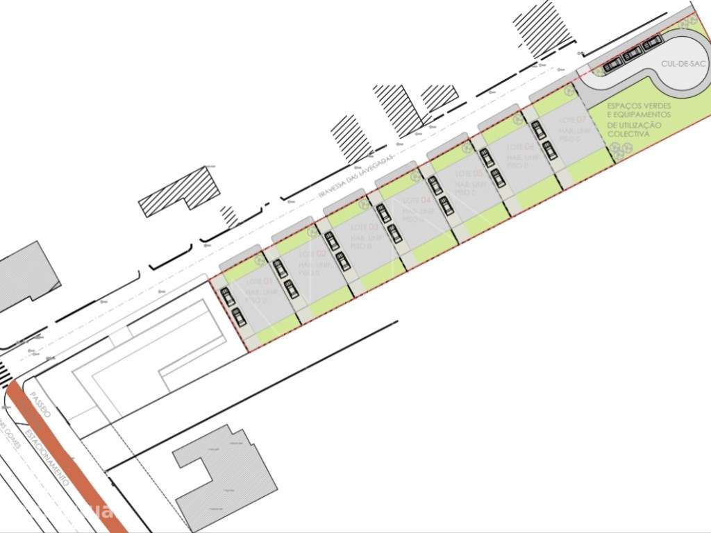 Terreno Urbano com Projeto na câmara para 7 moradias unifamiliares - Grande imagem: 3/6