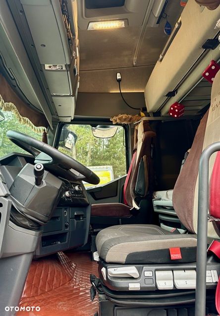 Renault T520 GLOB XXL AUTOMAT RETARDER FULLSPOJLERY ACC MOTOR:13L XENONY LED LODÓWKA SKÓRA 2xALUTANK EURO 6 2016 ŁADNA - 8