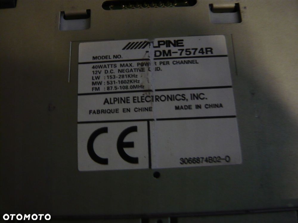 radio kaseta tdm-7574r alpine - 2