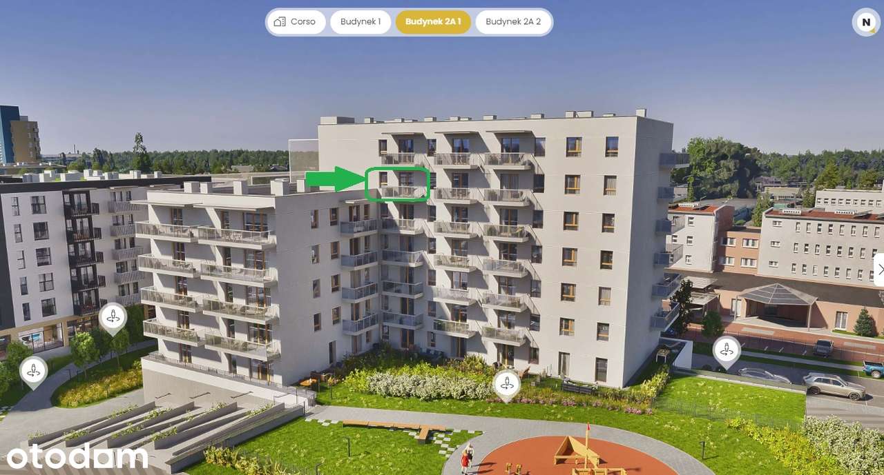 2 pokoje 37 m² + balkon + garaż + komórka | ciche, jasne