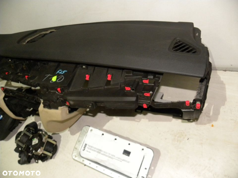 BMW F15 X5 X6 DESKA KONSOLA AIRBAG PASY KOMPLET - 4