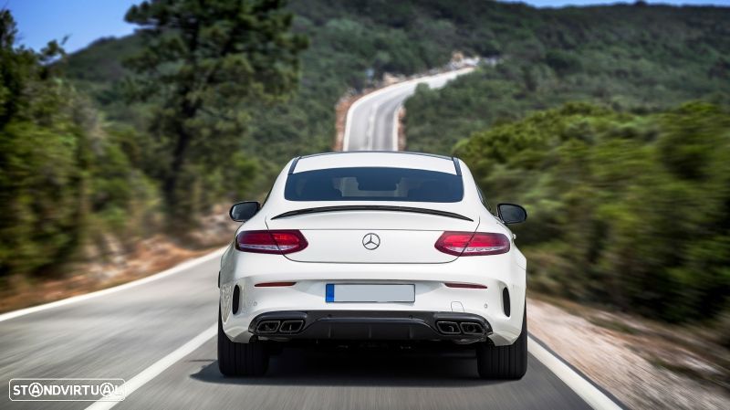 Difusor Traseiro Mercedes C W205 Coupe Look C63S - 2