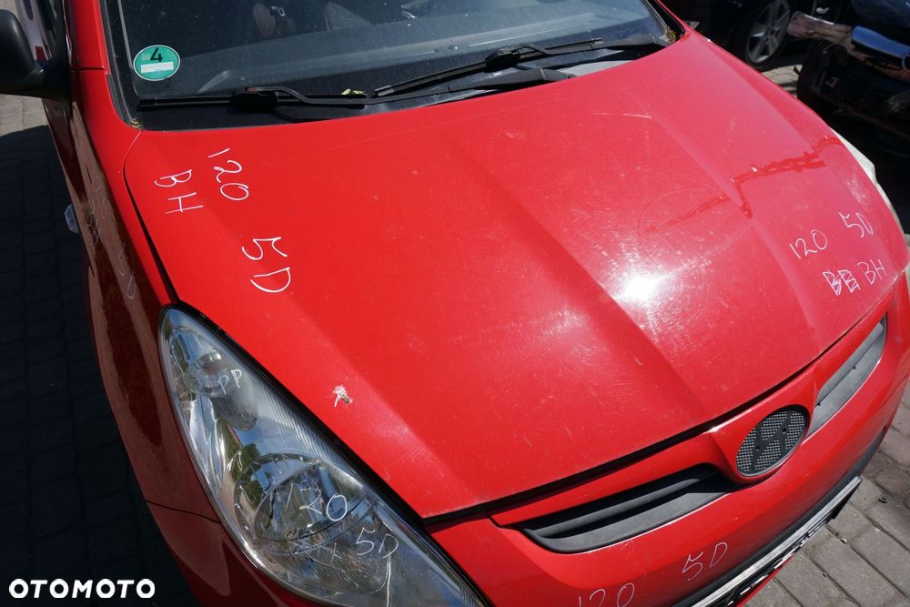 MASKA ZDERZAK BŁOTNIKI LAMPY I20 I BH  HYUNDAI 2008-2012 CZERWONY PRZÓD KOMPLETNY - 2