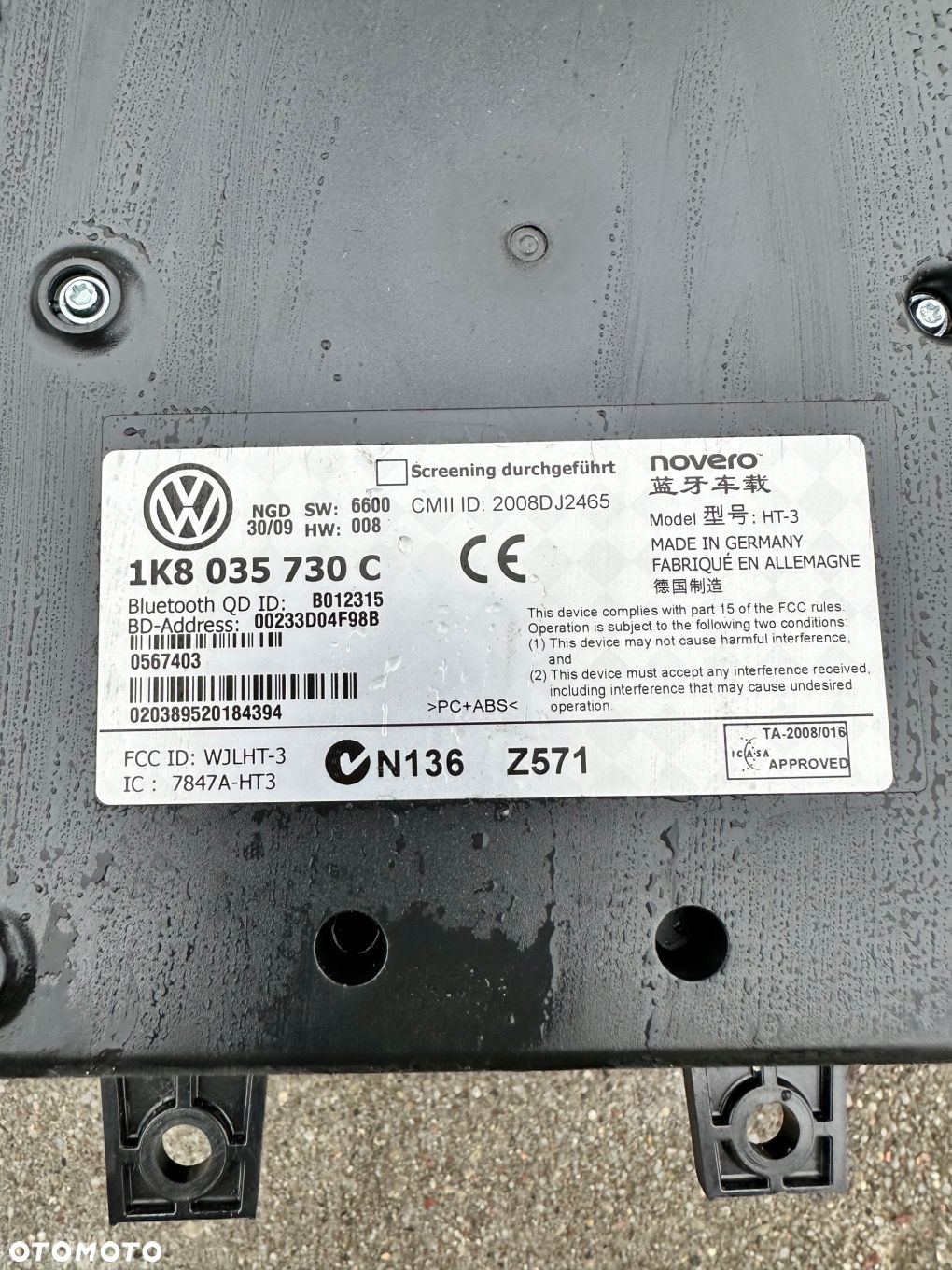 Moduł Bluetooth VW Golf VI Passat B6 1K8035730C - 2