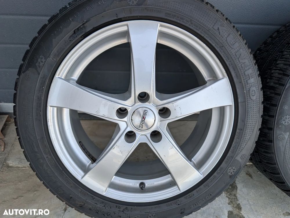 Jante DEZENT 17'' 5x112 KBA 47688 Audi Vw Skoda Seat+anvelope iarna 225/50 R17 KUMHO dot 2013
