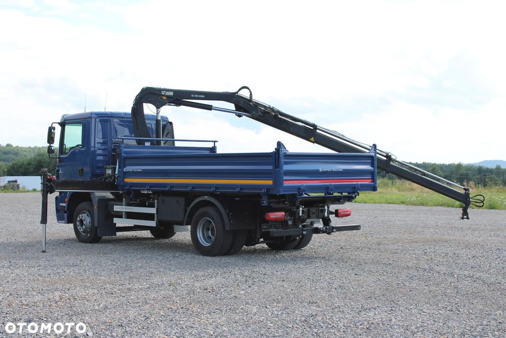 MAN TGM 15.290 Nowy 3-stronny WYWROT Żuraw HDS Hiab 099 BS-2 HiDuo Sterowanie radiowe 5,6 funkcja Kiper Wywrotka - 11