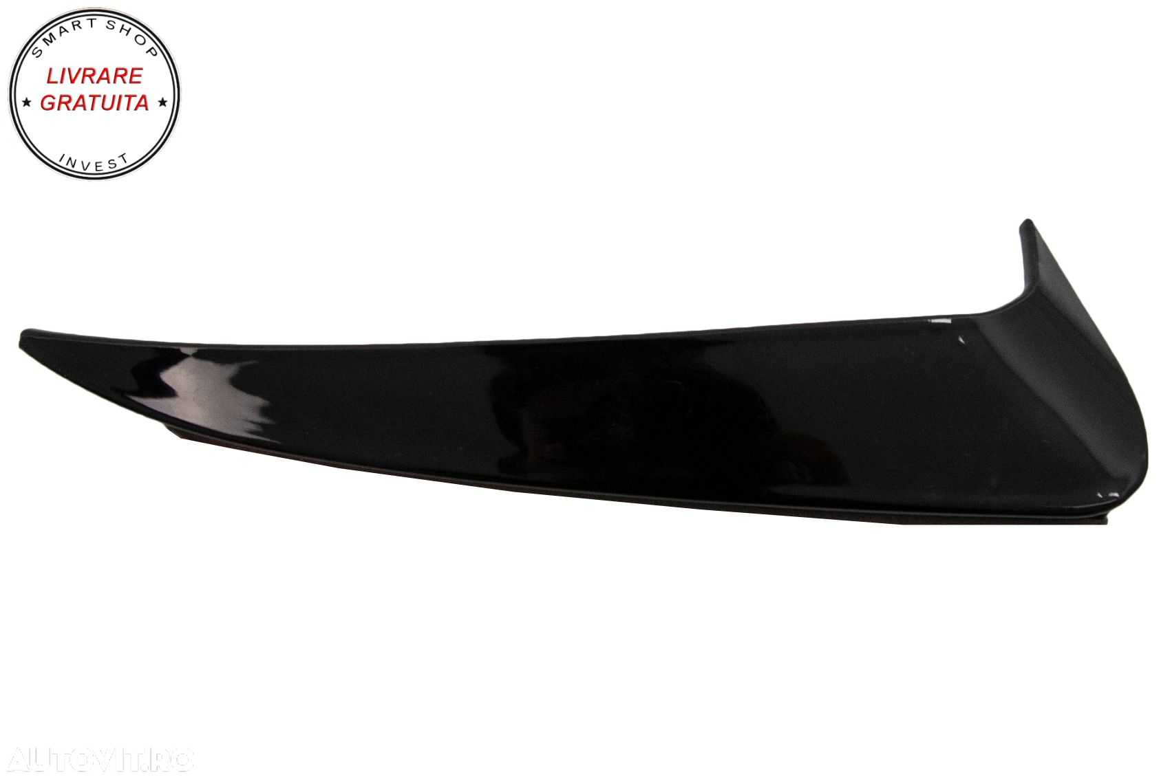 Ornamente bara Spate flapsuri Mercedes C Class W205 (2014-2020) Negru Lucios- livrare gratuita - 7