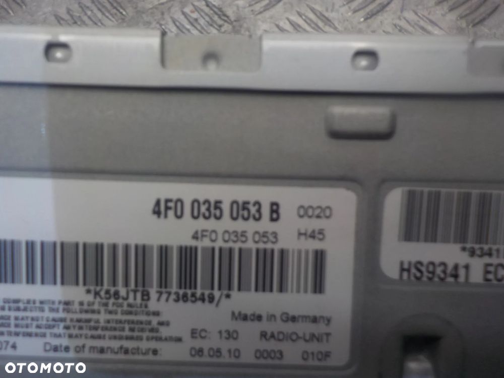 AUDI A4 B8 MODUŁ TUNER RADIOWY 4F0035053B - 2