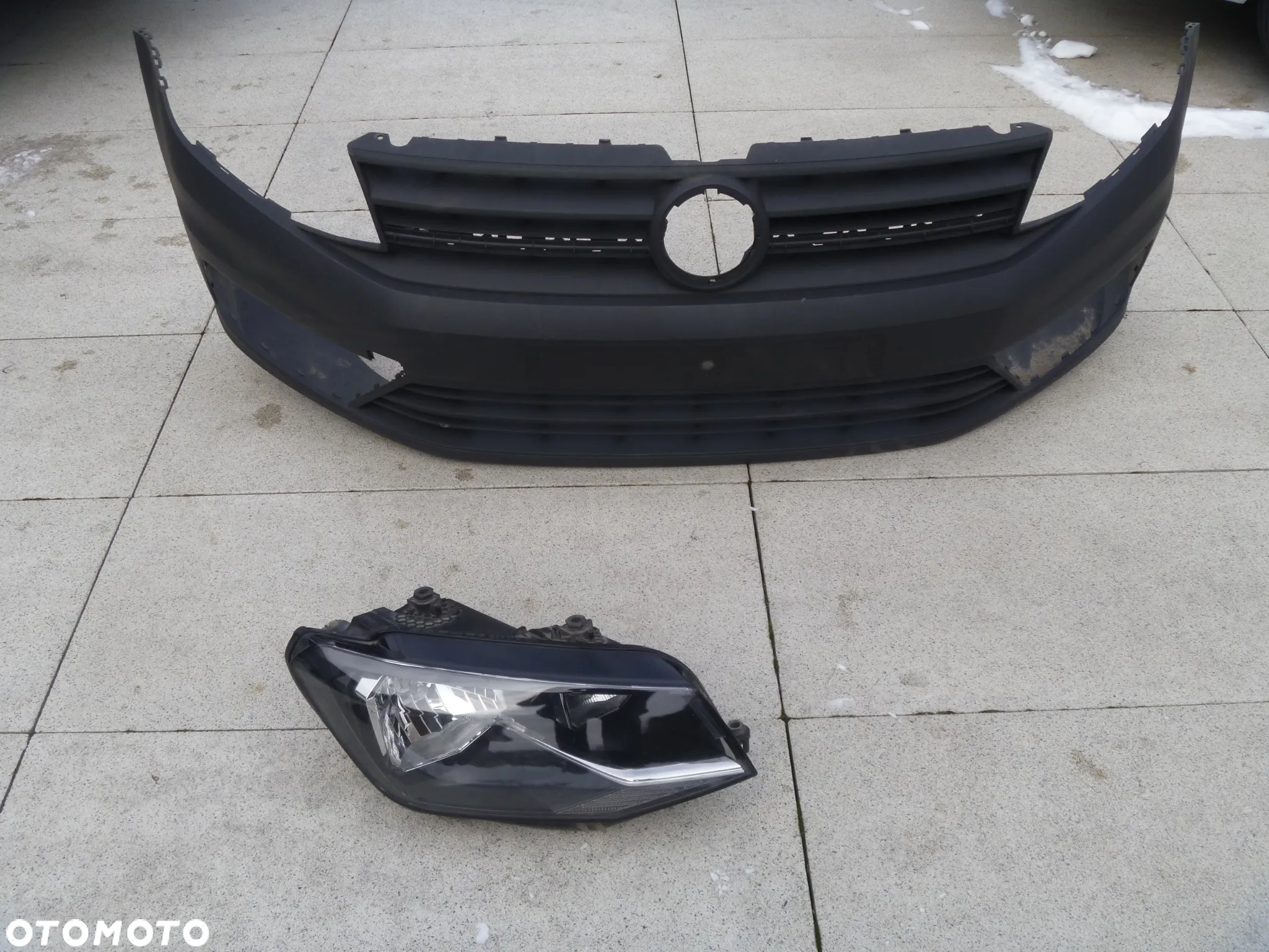 VW CADDY III LIFT 2015 ZDERZAK PRZEDNI ORYGINAŁ ŁADNY 2K5807221J - 9