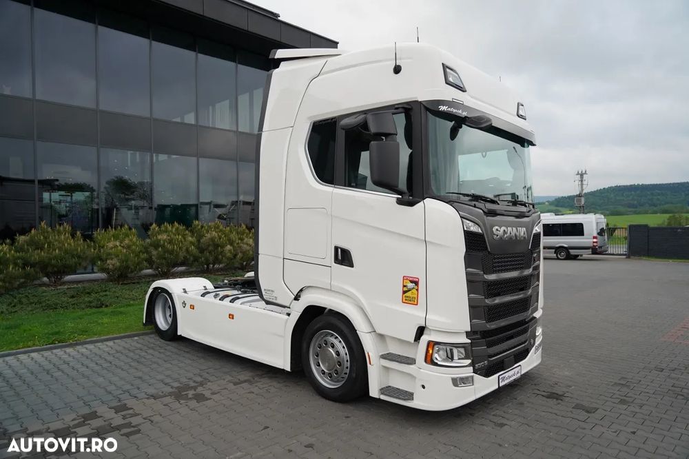 Scania S 530 / V8 / RETARDER / I-PARK COOL / PLATĂ JOSĂ / PIELE / - 4