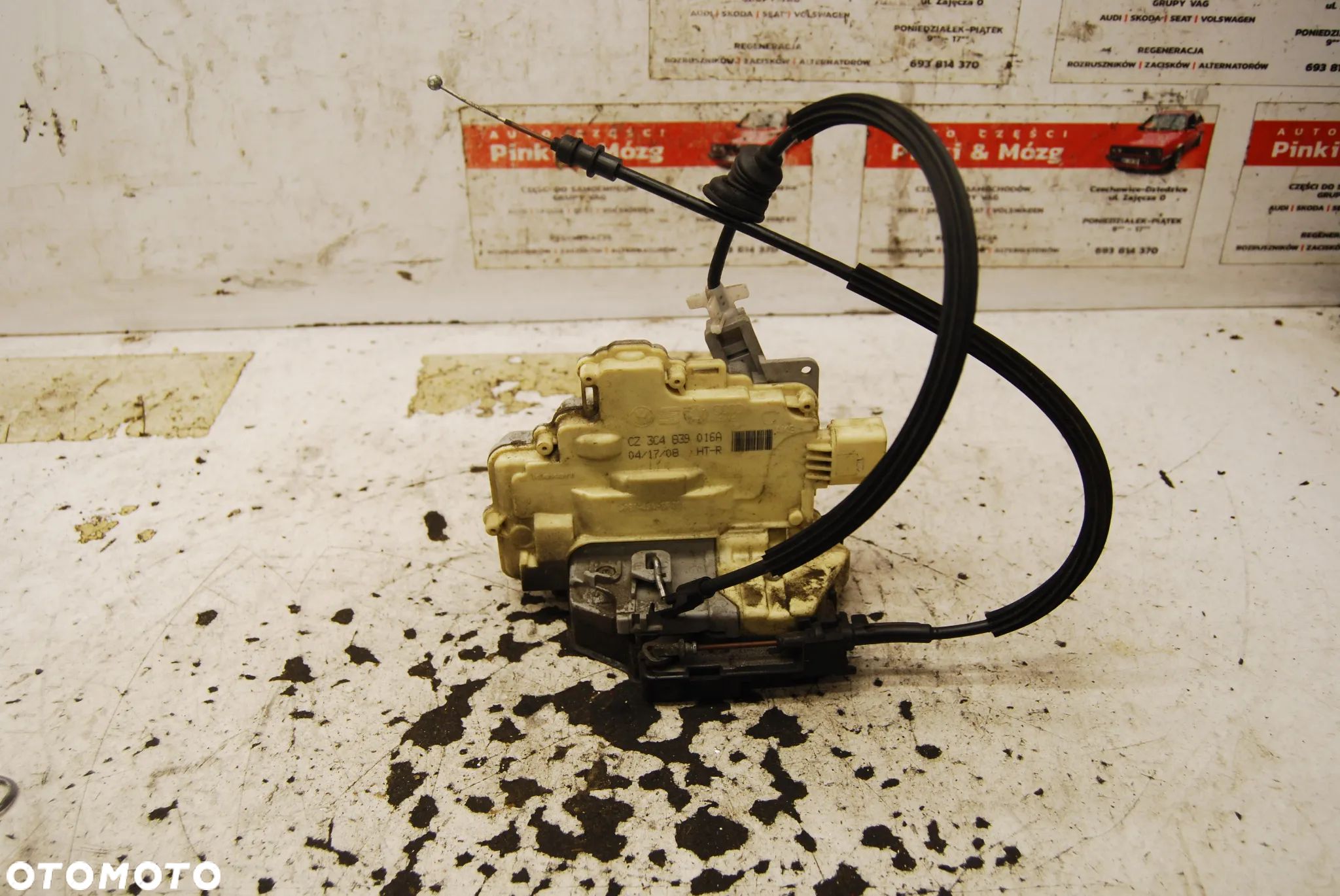 ZAMEK DRZWI PRAWY TYŁ TYLNY 3C4839016A 7 PIN VW PASSAT B6 AUDI Q7 3C4839016B 3C4839015B - 1