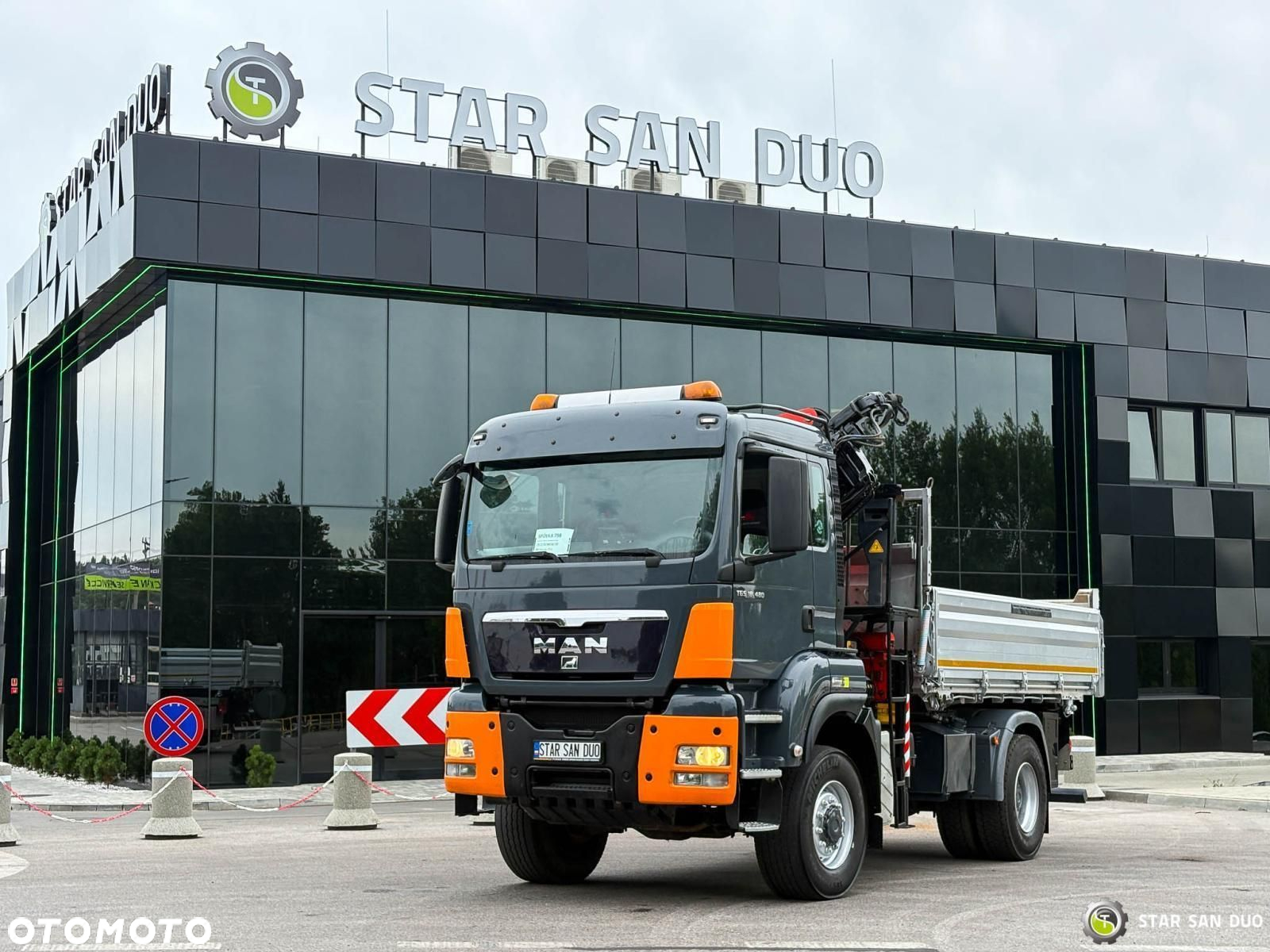 MAN TGS 18.480 4x4 PALFINGER PK 16502 HDS Żuraw Wywrotka Crane - 9