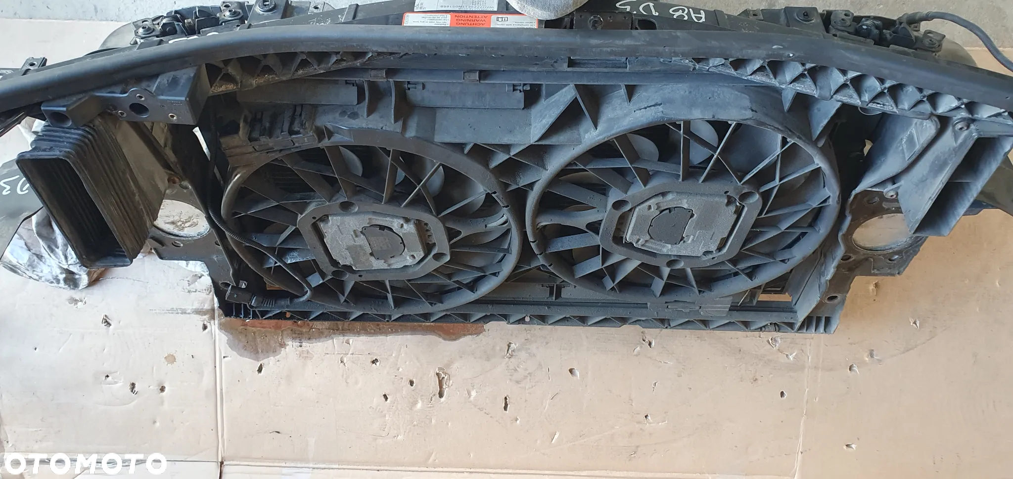 Pas przedni kompletny chłodnice wentylatory belka Audi A8 D3 4.2 TDI - 5