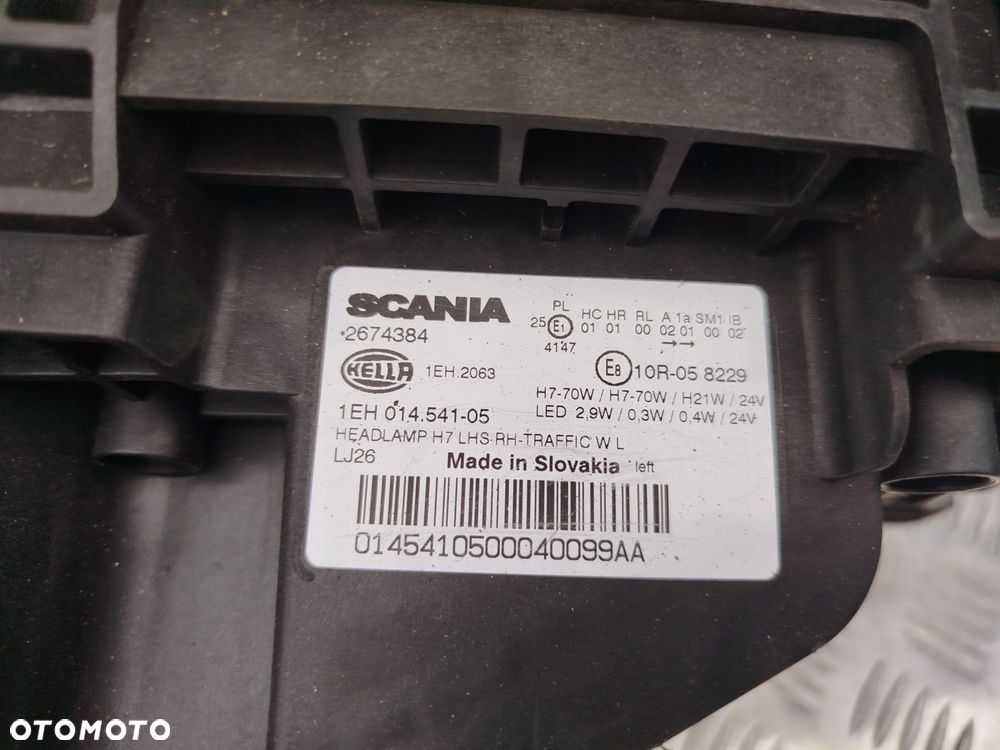 LAMPA REFLEKTOR LEWY H7 SCANIA NTG 2674384 - 4