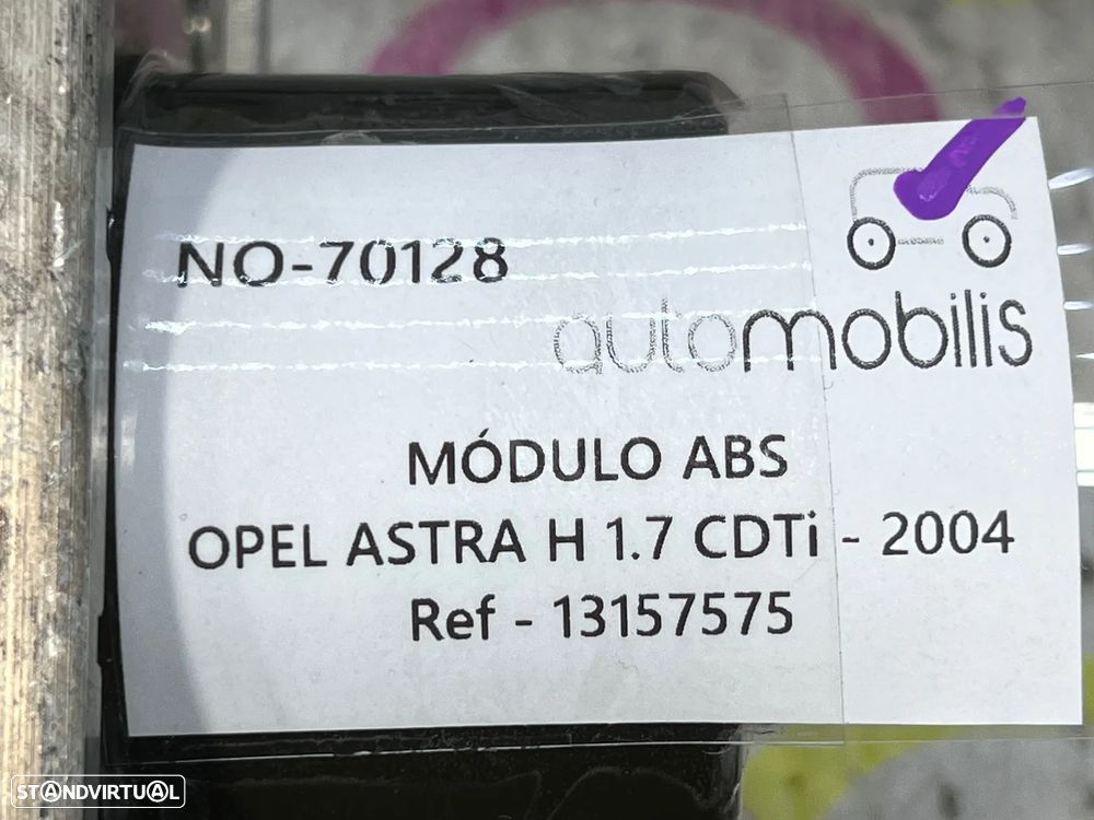 Módulo ABS OPEL ASTRA H (A04) 1.7 CDTi Ref. 13157575 - NO. 70128 - 6