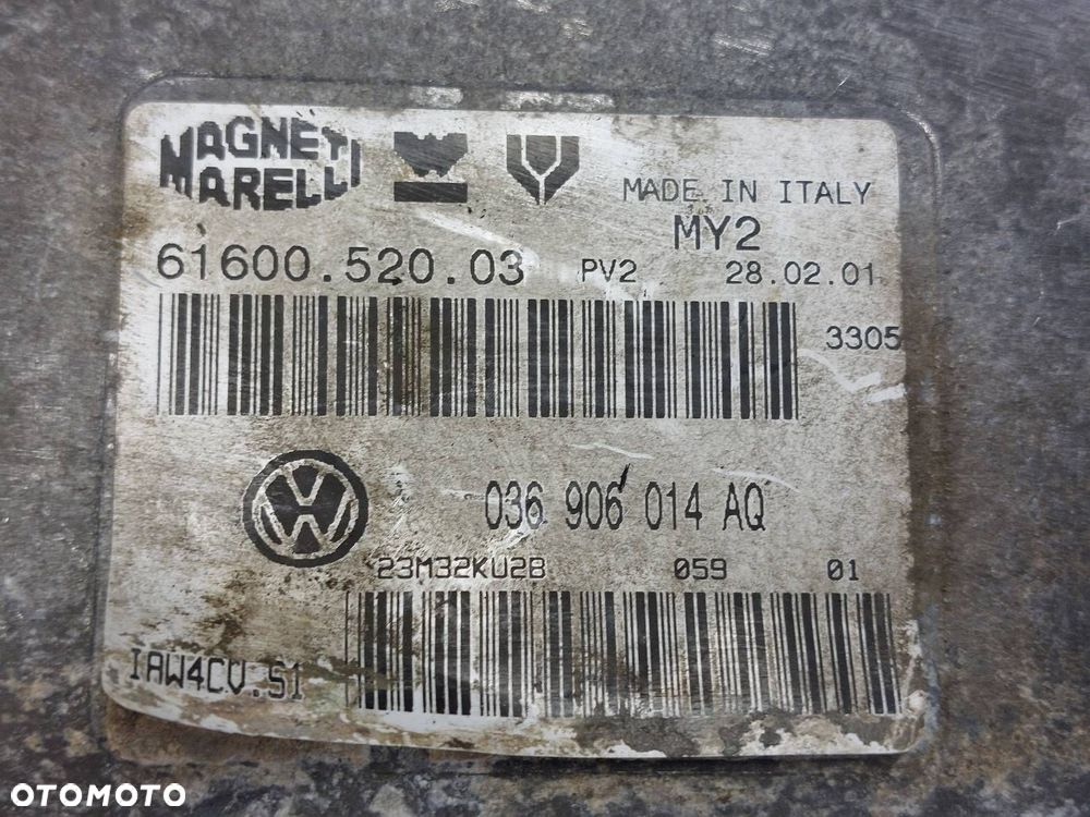 ZESTAW STARTOWY SEAT TOLEDO II 1.4 16V 036906014AQ 1J0959799S 1M0920801 - 2