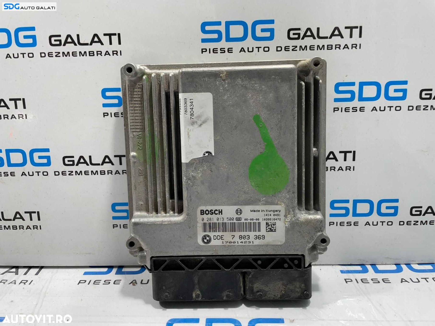 ECU Calculator Motor Bosch BMW Seria 7 E65 E66 3.0 Diesel M57 2002 - 2008 Cod 7803369 0281013500 [L4755] [L4756] - 1