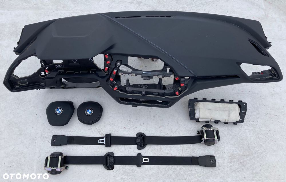 BMW 1 F40 F44 M DESKA KONSOLA KOKPIT PULPIT PÓŁKA PARAPET PODUSZKI AIRBAG PASY PAS KURTYNA KURTYNY FOTELA - 1