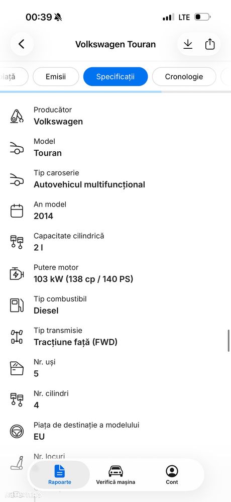 Volkswagen Touran 2.0 TDI DPF DSG Comfortline - 18