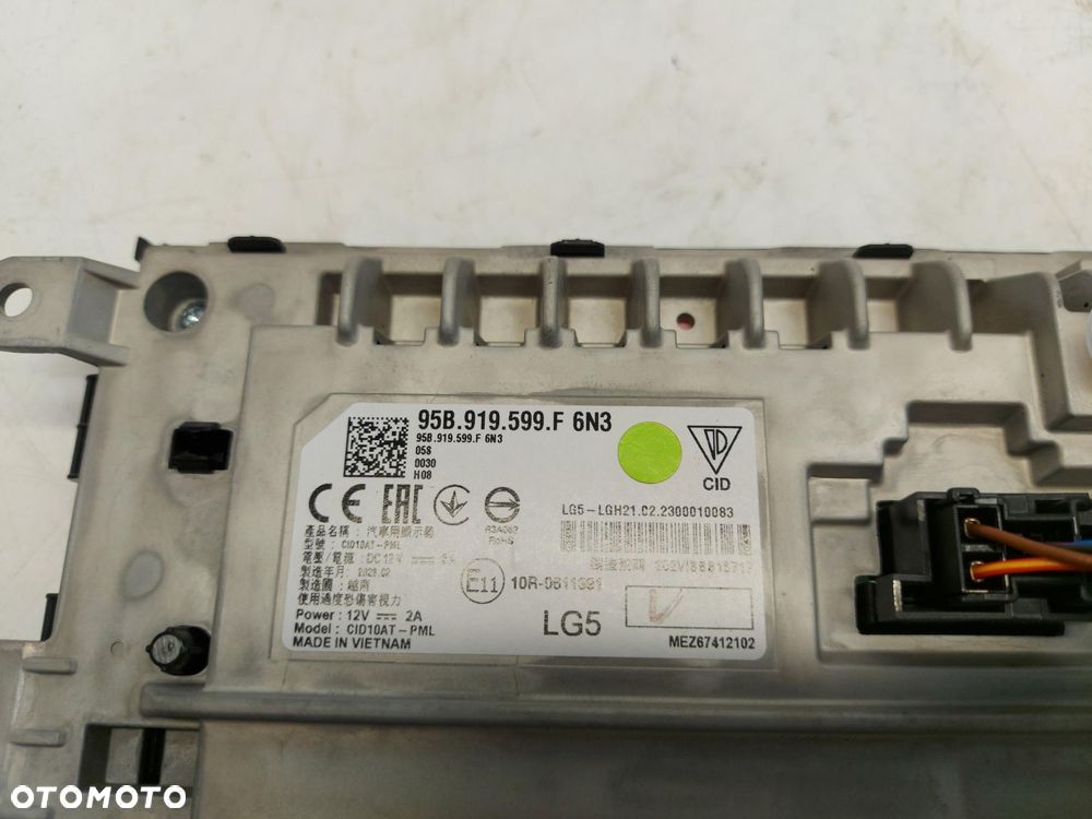 Porsche Macan II LIFT EKRAN MONITOR PANEL KLIMATYZACJI 95B919599F - 5
