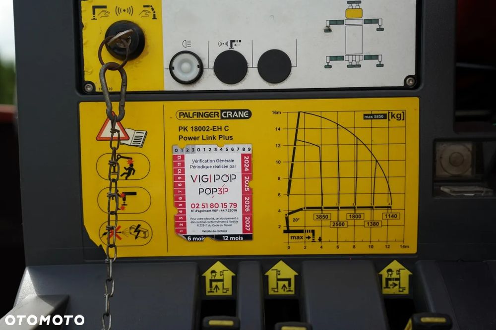 Renault C 430 / 6x4 / SKRZYNIOWY 6,5 M + HDS PALFINGER PK 18 002-EH C  / WYSÓW 12,5 M / STEROWANIE RADIOWE / ROTATOR / WIDŁY DO PALET - 24