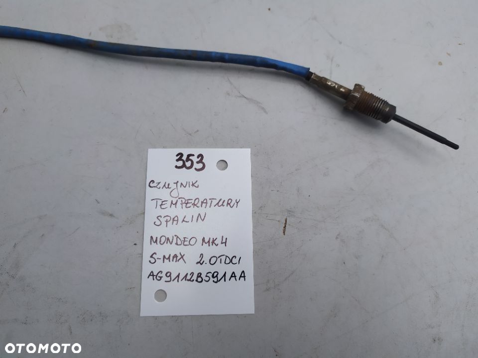 CZUJNIK TEMPERATURY SPALIN MONDEO MK4 S-MAX 2.0 TDCI AG9112B591AA - 2