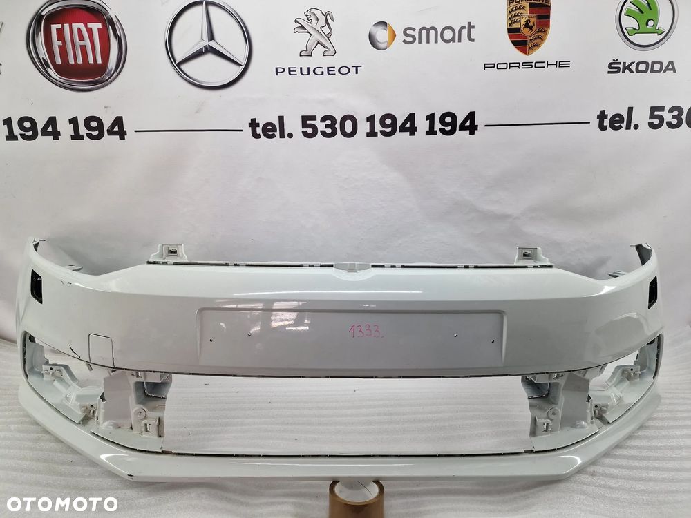 VW POLO 6C0 14- ŁADNY ZDERZAK PRZEDNI PRZÓD NA SPRYSKI , KOLOR BIAŁY , NR 6C0807221 , NR AUKCJI NZ1333 - 1