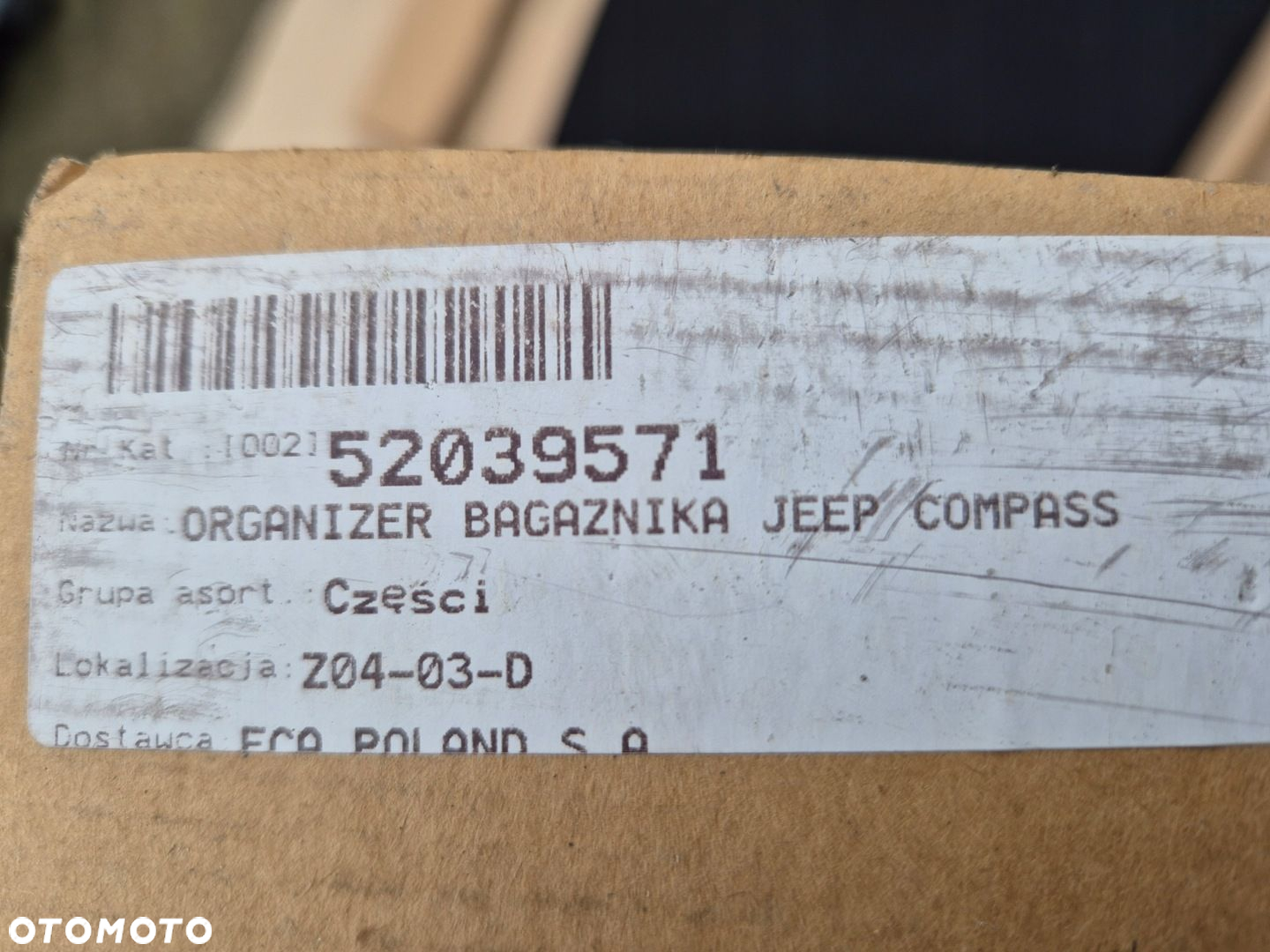 Jeep Compass 2017- organizer bagażnika.Nowy.MOPAR. - 8