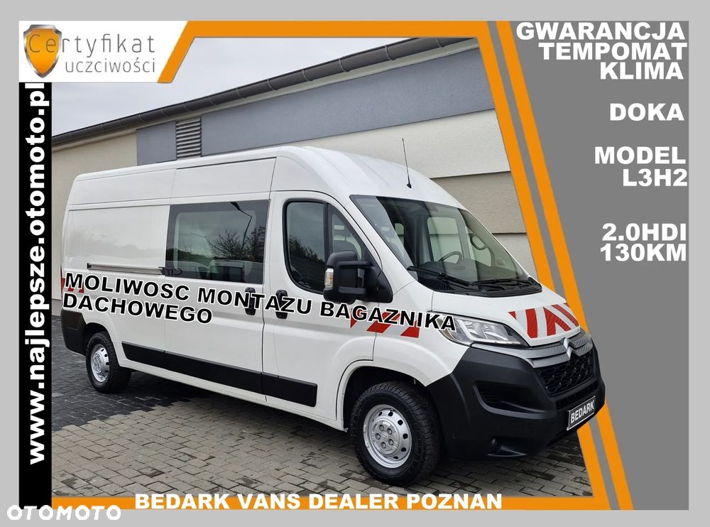 Citroën Jumper L3H2, BRYGADÓWKA, 7 miejsc, DOKA, tempomat, klima, - 2