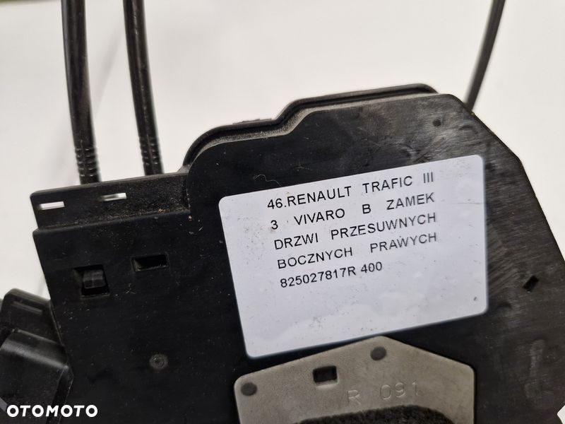 TRAFIC III VIVARO B ZAMEK DRZWI PRZESUWNYCH BOCZNYCH PRAWYCH TYŁ BOK 825027817R - 6
