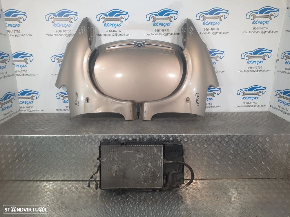 FRENTE COMPLETA CITROEN XSARA PICASSO N68 CAPOT PARACHOQUES GUARDA-LAMAS OTICAS RADIADOR VENTILADOR FRENTE FIBRA REFORÇO - 12