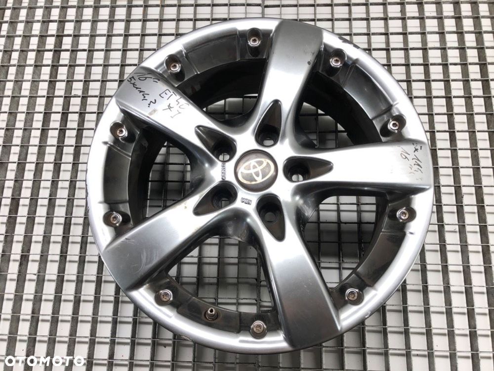 FELGA ALUMINIOWA 16 7J 5X114,3 ET40 ŚRODEK CENTR. 60.1 - 426.00 PLN - TOYOTA AURIS (_E15_) 2006 - - 1