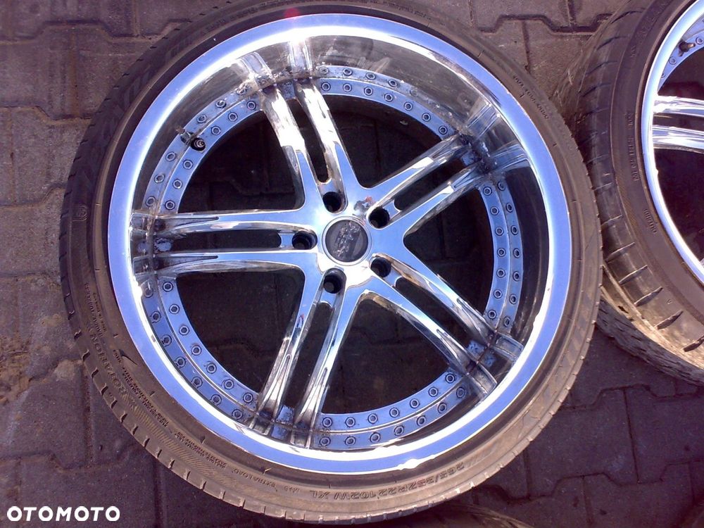 chevrolet camaro v 2009 2015 koła felgi 22'' chrom 5x120 bazo 265/35r22 - 4