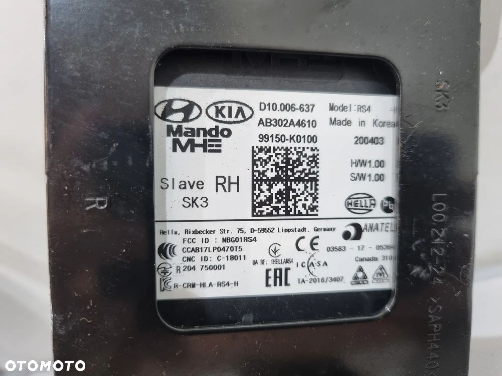 KIA SOUL RADAR CZUJNIK MARTWEGO POLA 99140-K0100 99150-K0100 - 8
