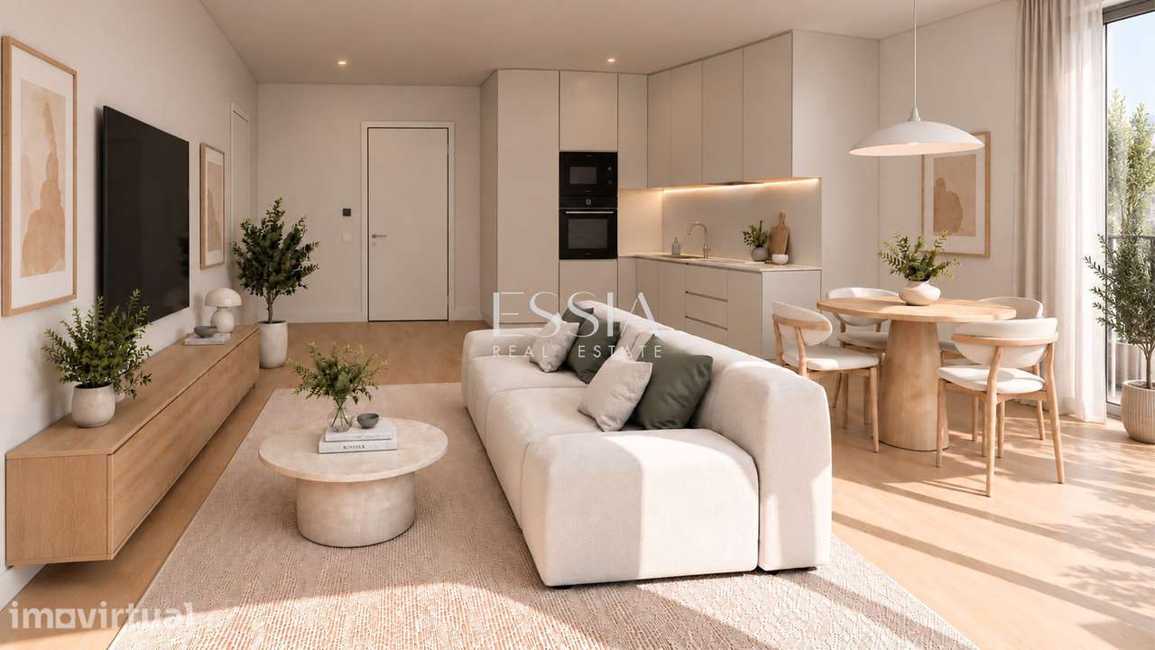 Apartamento T1 com Varanda e Garagem em Condomínio Privado, Paranhos - Grande imagem: 2/5
