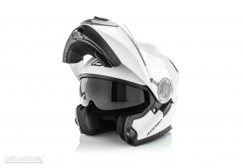 capacete modular acerbis flip up branco - 1