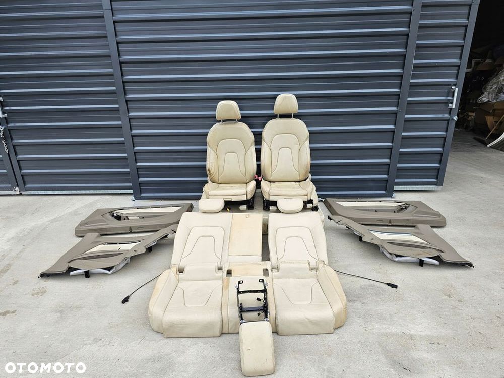 FOTEL FOTELE AUDI A5 SKÓRA COUPE JASNA SKÓRA KPL