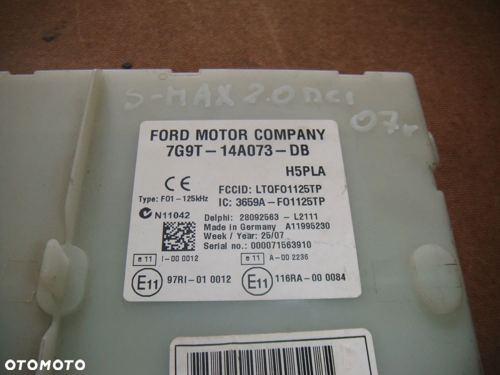 ford s-max mk1 2.0 tdci 07r moduł BSI 7g9t-14a073-db - 2