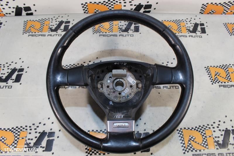 Volante Volkswagen Golf V (1K1)  Volante Vw Golf 5 Gt Em Pele - 2