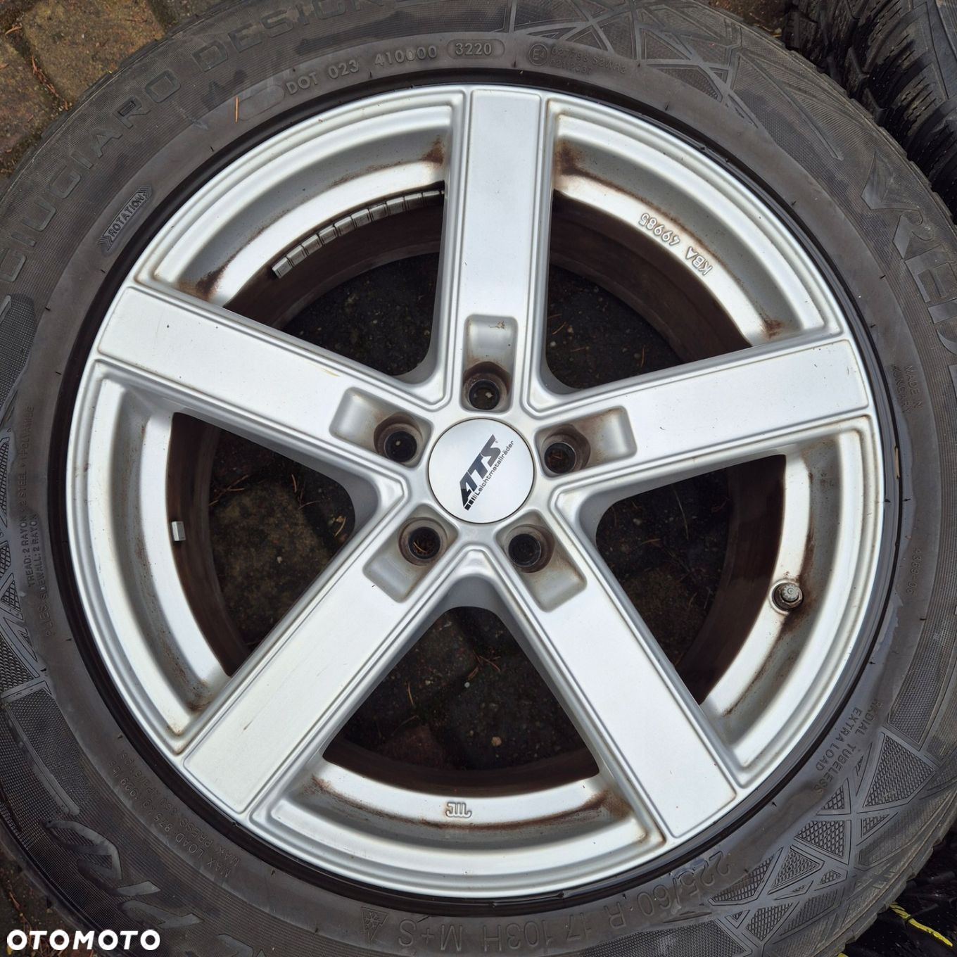 ZIMA KOŁA 17 JEEP COMPASS RENEGADE CHEROKEE TONALE 225/60 R17 czujniki - 5