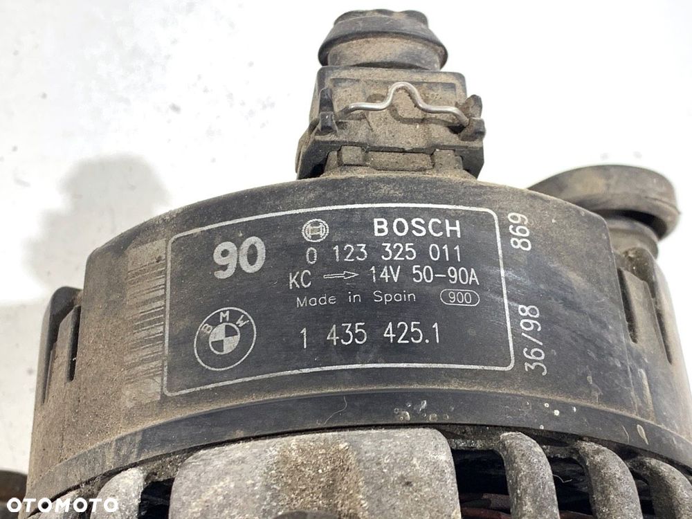 ALTERNATOR  BMW 3 Compact (E36) 1994 - 2000 316 i 77 kW [105 KM] benzyna 1999 - 2000 0123325011 - 4