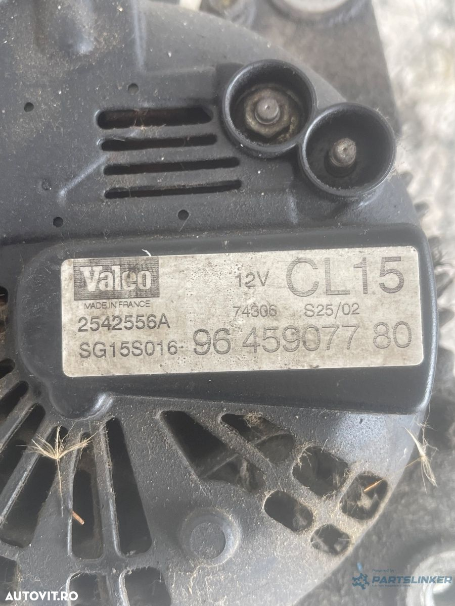 Alternator PEUGEOT 206 Hatchback 2A/C 1998 - > 2.0 HDI 90 RHY (DW10TD) 9645907780 - 2